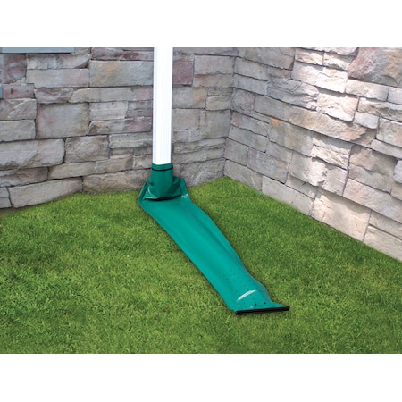Rain Drain Frost King Drain Away 0.1 in. H X 9 in. W X 46 in. L Green Vinyl Downspout Extension DE46